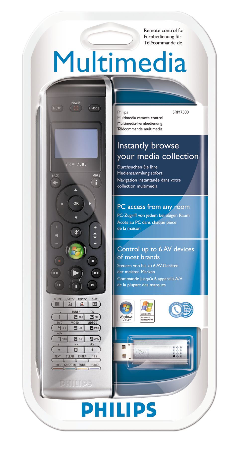 PHILIPS Telecomando multimediale SRM7500/10