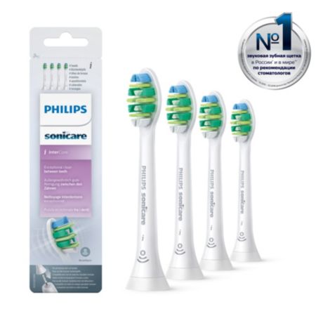 HX9004/10 Philips Sonicare i InterCare Насадки для тщательного удаления налёта при брекетах