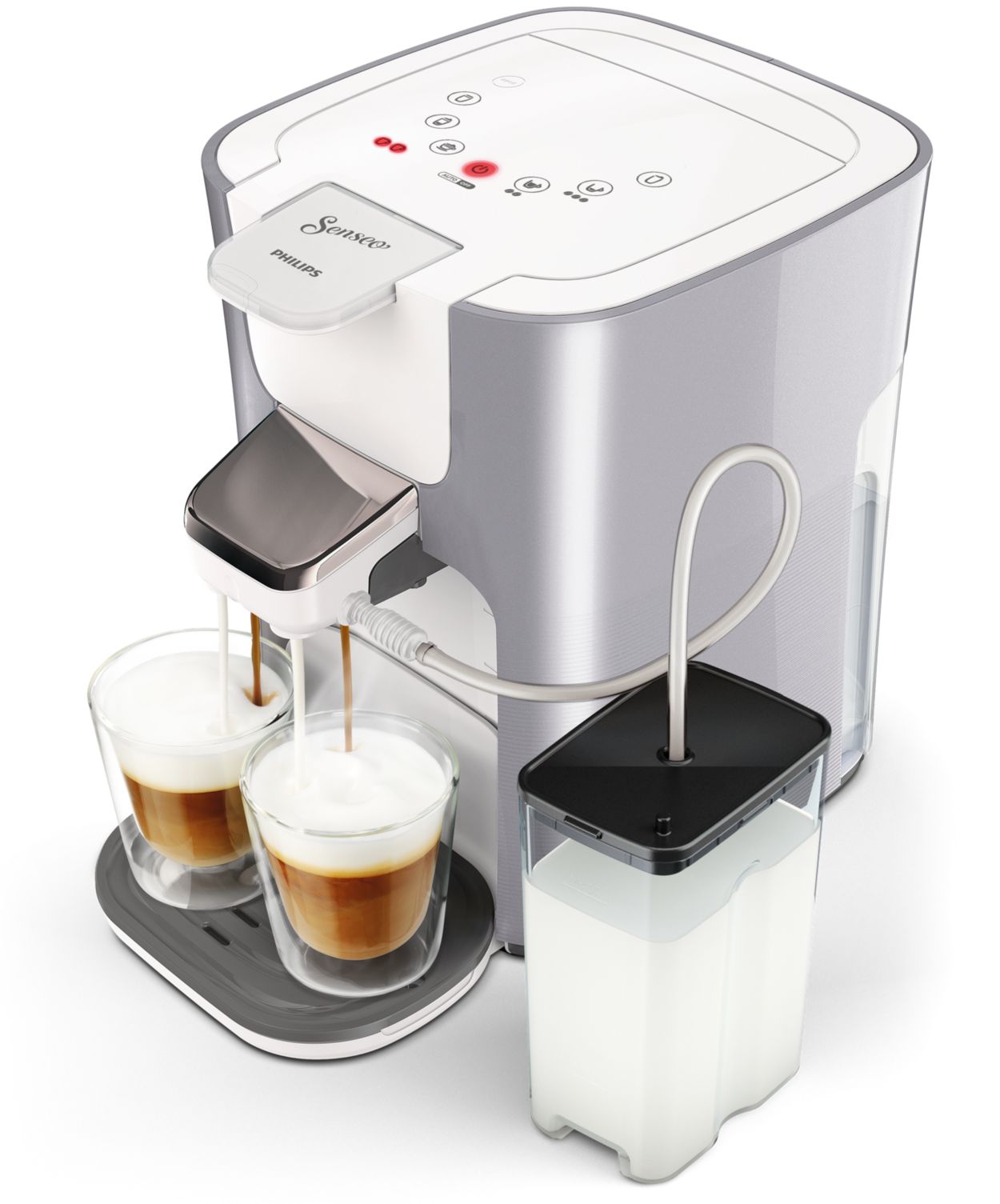 Mens weg te verspillen Derbevilletest Latte Duo Plus Coffee pod machine HD6574/20R1 | SENSEO®