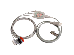3-adriges Elektrodenkabel, Clip, AAMI Kombiniertes Stammkabel und Elektrodenkabel