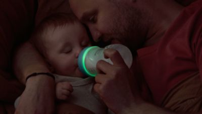 Glows for easier nighttime feeds