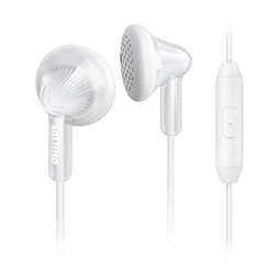 SHE3015WT Headphones with mic