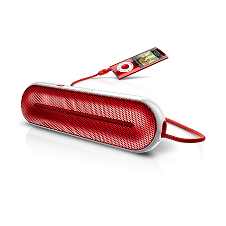 SBA1600RED/27  Haut-parleur portatif pour lecteur MP3
