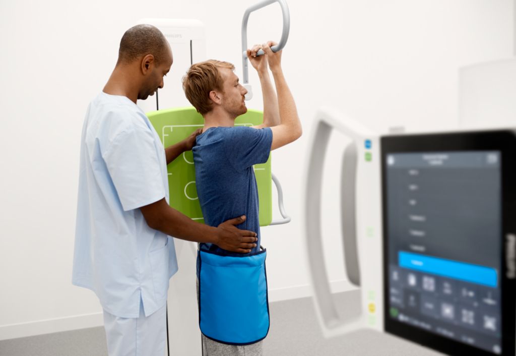 Stretch grip for vertical/movable stand Diagnostic X-Ray Imaging