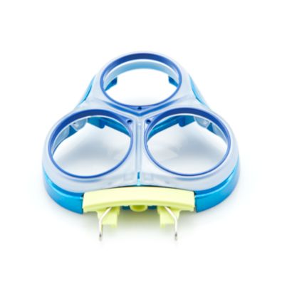 Održava glave za brijanje na mestu