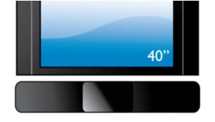 Design SoundBar perfetto per flat TV da 102 cm (40") o superiori