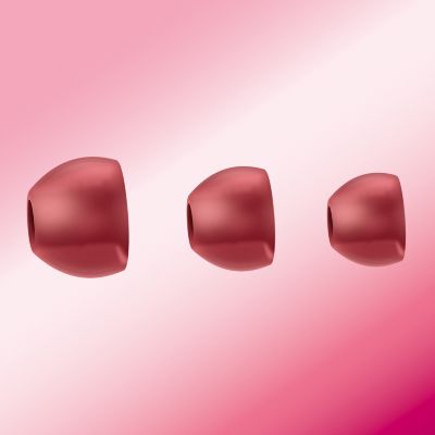 3 interchangeable rubber ear caps for an optimal fit