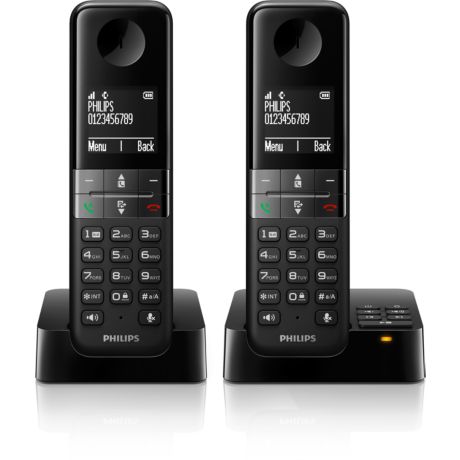 D4552B/38  Schnurlostelefon mit Anrufbeantworter