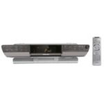 Enjoy entertainment from iPod, DVD or ATSC TV