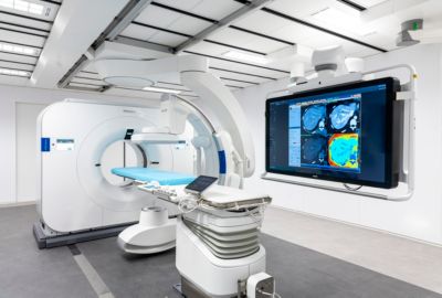 Philips Angio CT imaging system in use