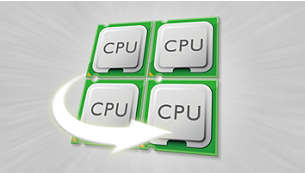Максимальная эффективность благодаря процессору Quad-Core 1,2 ГГц