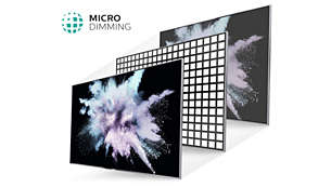 Micro Dimming optimizes the contrast on your TV