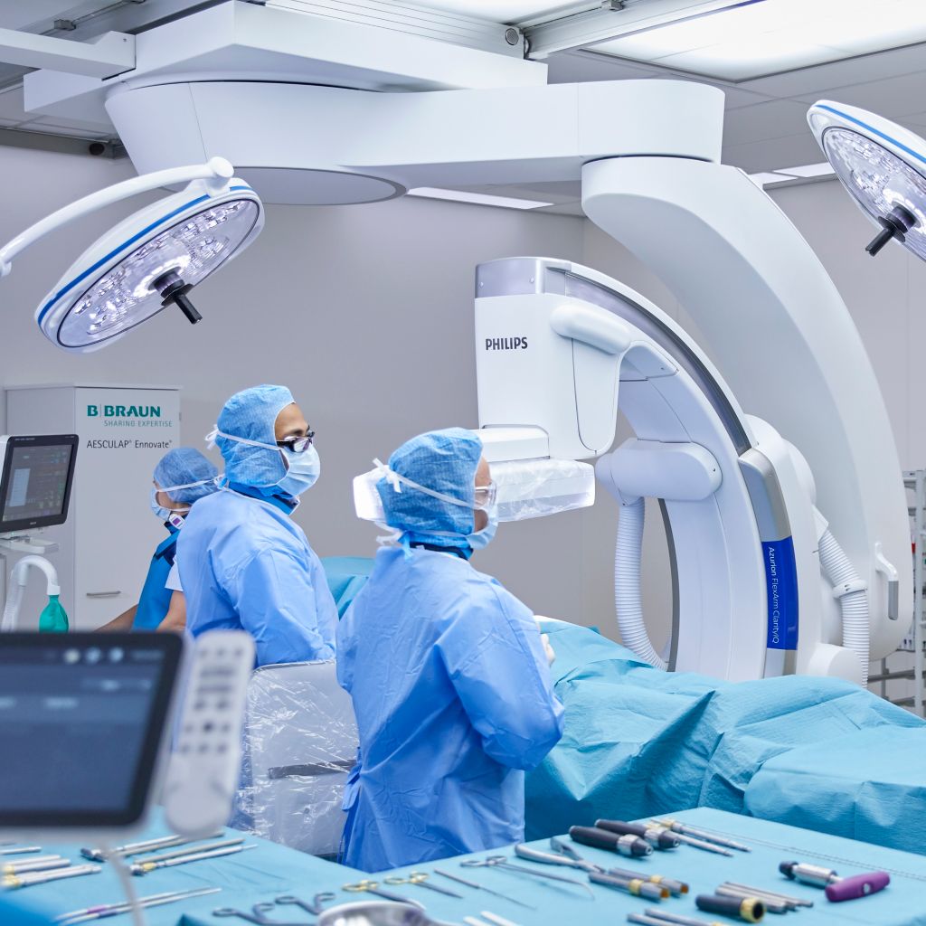 Doctors in operating room