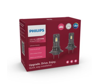Philips Ultinon Access LED Car Headlight Bulbs H7/H18 (Twin Pack)  11972U2500CX