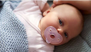 Vauvan kasvoja myötäilevä muoto on miellyttävä käytössä