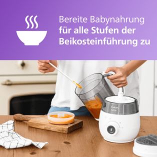 Avent Premium 4-In-1-Dampfgarer mit Mixer