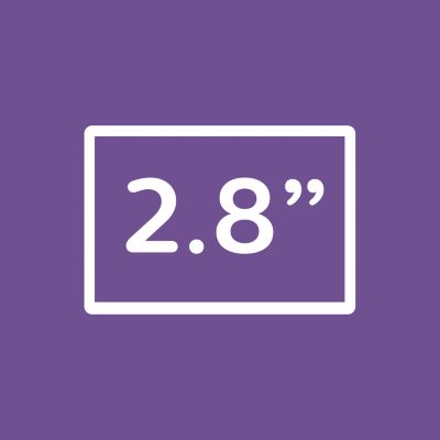 Οθόνη υψηλής ανάλυσης 2,8" (7,2 εκ.) με νυχτερινή όραση