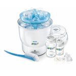 Sterilises 6 bottles in 8 minutes