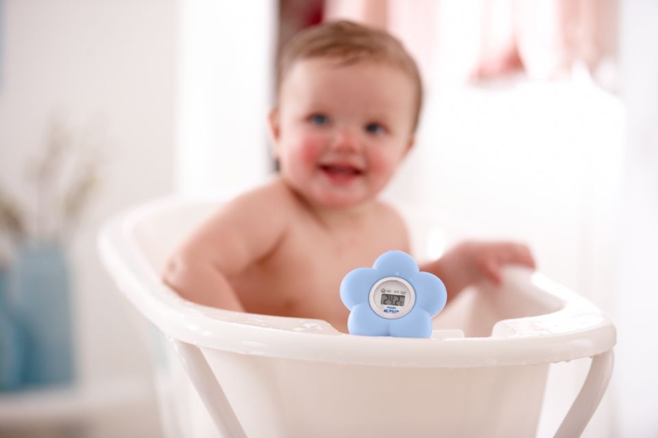 Avent – SCH550/21 – Thermomètre bain et chambre pour bébé (Rose) –  roc -->