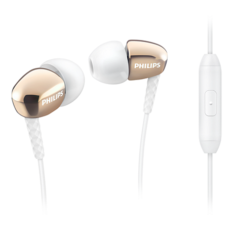 SHE3905GD/00  In ear headphones with mic