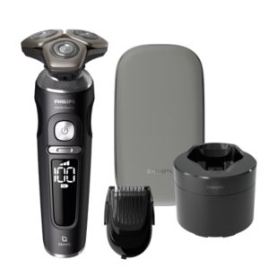 Shaver S9000 Prestige Våt og tørr elektrisk barbermaskin med SkinIQ