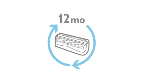 Cambiá la cuchilla una vez al año para obtener mejores resultados