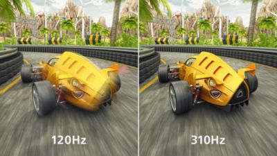 310 Hz refresh rate for ultra-smooth and brilliant imagery