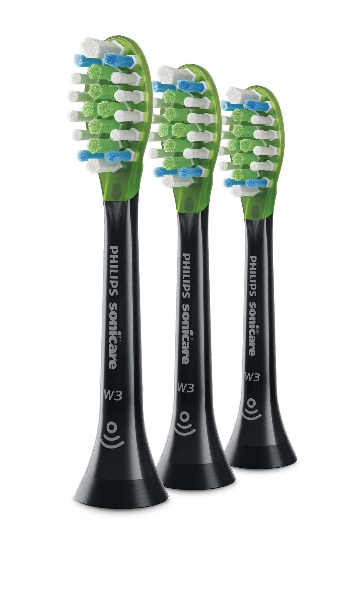 W3 Premium White Standard sonic toothbrush heads HX9063/96 | Sonicare