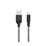Premium braided Lightning cable aluminum connector