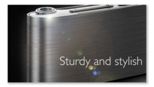 Brushed stainless steel body - sturdy and stylish