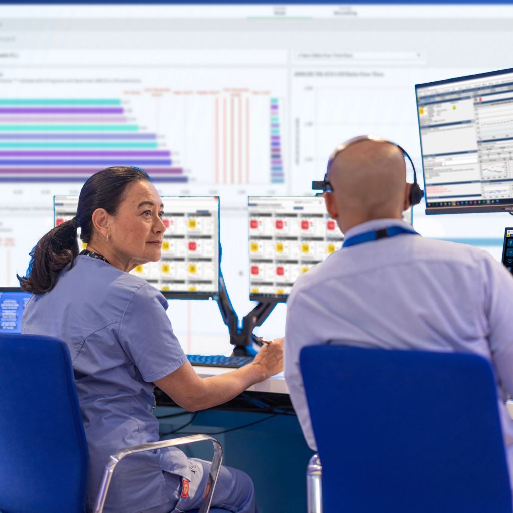 Healthcare profession with a patient