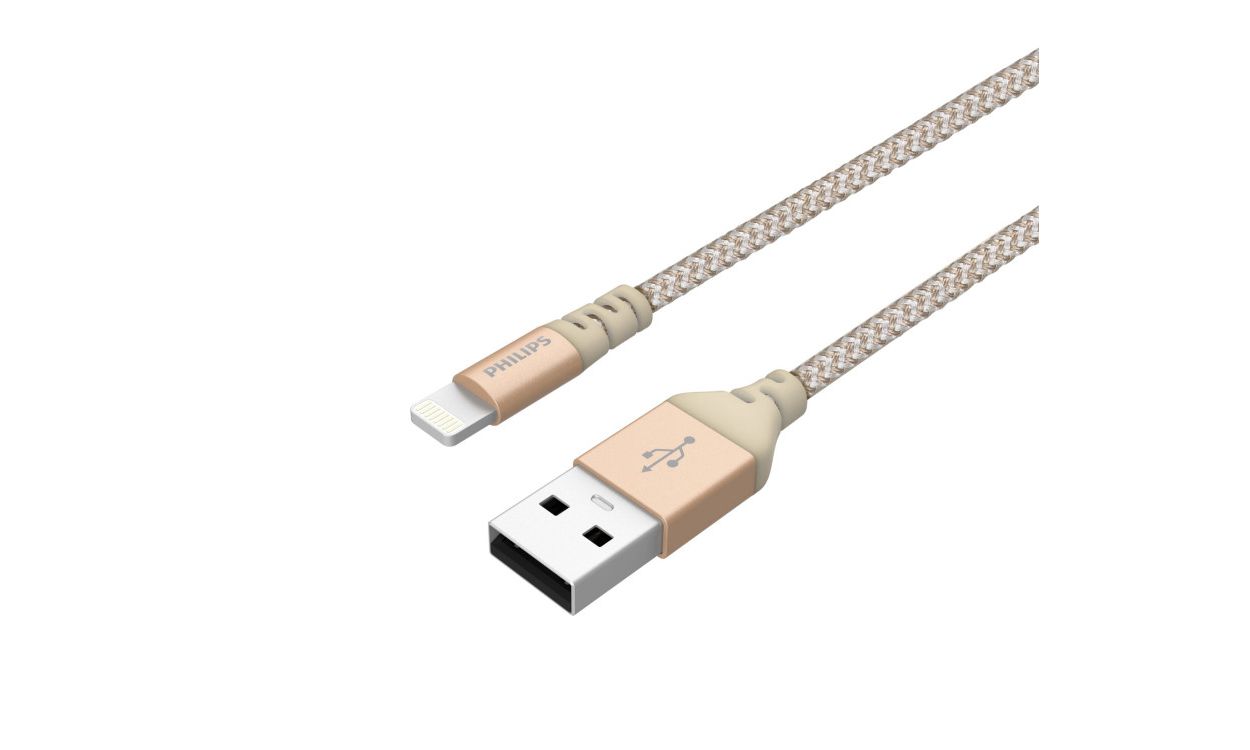 Premium braided Lightning cable aluminum connector