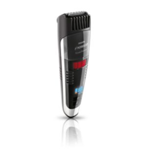 (Stoppel)baardtrimmer met opzuigfunctie