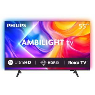 7875 Series Ambilight TV 55 inch Ambilight TV DLED UHD Roku TV