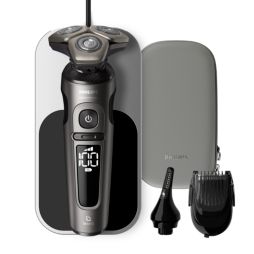 Shaver S9000 Prestige Cordless electric shaver with 2 attachments