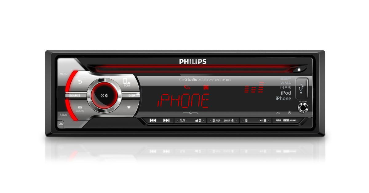 CarStudio Car audio system CEM3100/05 | Philips