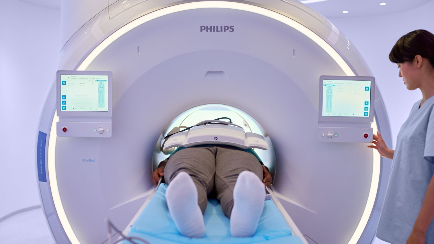 Patient entering MRI magnet