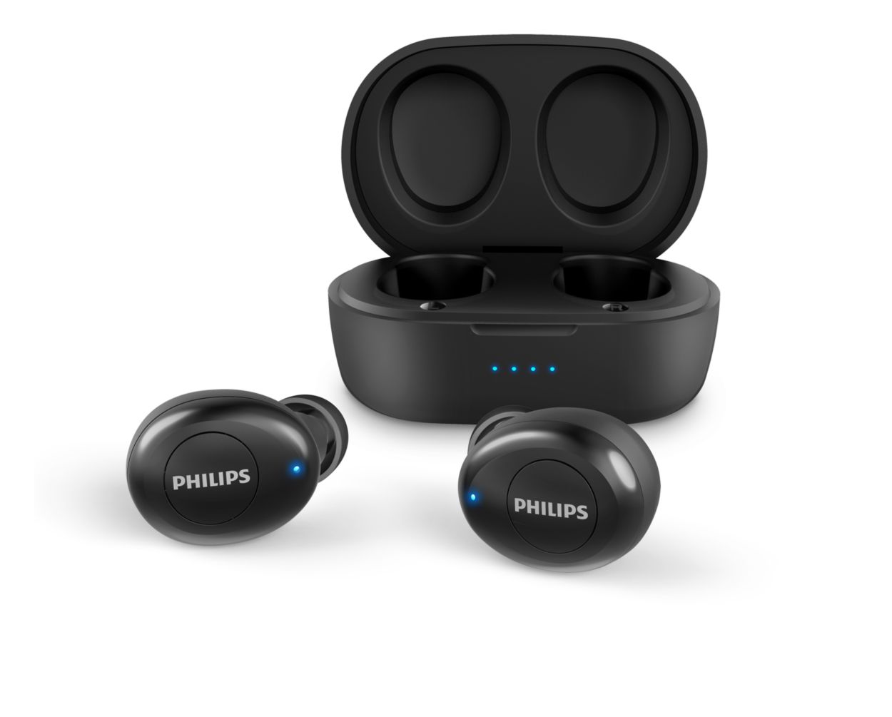  Philips Auriculares inalámbricos Bluetooth con aislamiento de  ruido estéreo con audio de alta resolución, hasta 30 horas de reproducción  con carga rápida (aislamiento de ruido), negro (PH05) (renovado) :  Electrónica