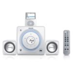 Reproduza a sua música digital na base e ouça-a bem alto