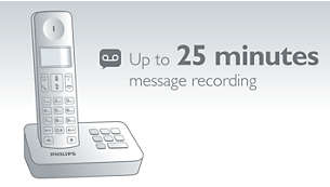 Telesekretere 25 dakikaya kadar mesaj kaydedilebilir