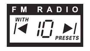 Tuner FM numérique, 10 présélections