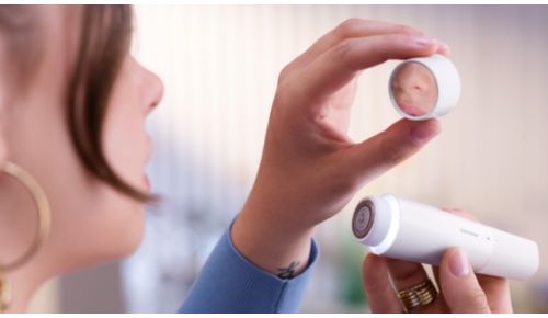 Indbygget spejl og cirkelformet LED-lys