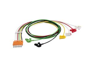 6-adr. E.kabel m. Clip IEC, OP Extremität, Kopf orange