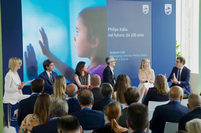 Panel discussion during Philips Italia 100th anniversary event
