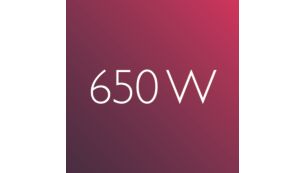 650 W für wunderschöne Ergebnisse