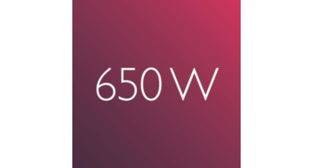 650W for beautiful results