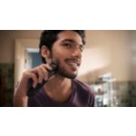 Smooth and skin-friendly beard trimming
