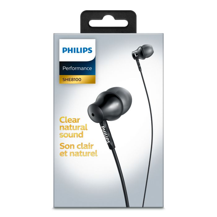 インイヤー ヘッドフォン SHE8100BK/00 | Philips