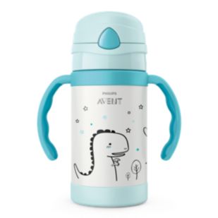 Avent 双层隔热吸管杯