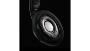 50mm neodymium drivers deliver the full spectrum of sound